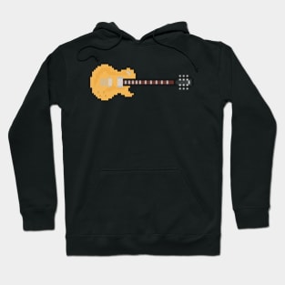 Pixel Light Golden Blackout Guitar Hoodie